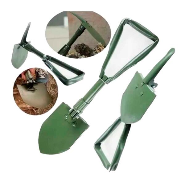 Pá Picareta Multifunção Em Aço Para Garimpo Detecção Ouro