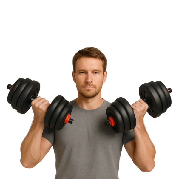 Halter Anilha Barra Kettlebell Kit Musculação  Odin Fit